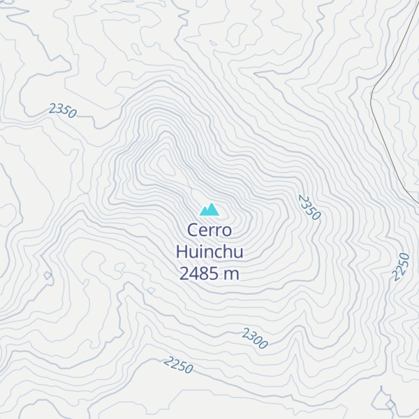 Map of Cerro Huinchu