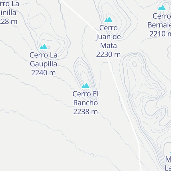 Map of Cerro El Rancho