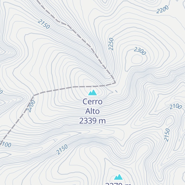 Map of Cerro Alto
