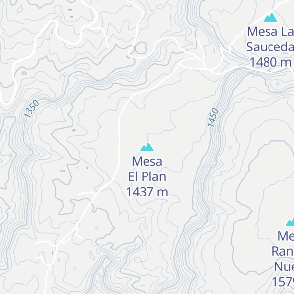 Map of Mesa El Plan