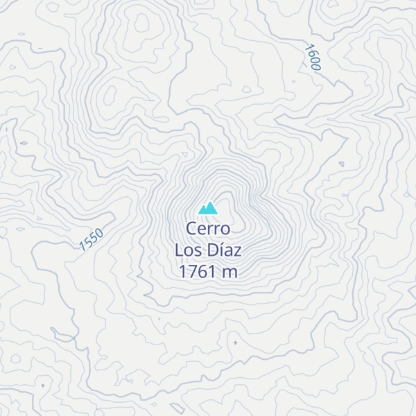 Map of Cerro Los Díaz