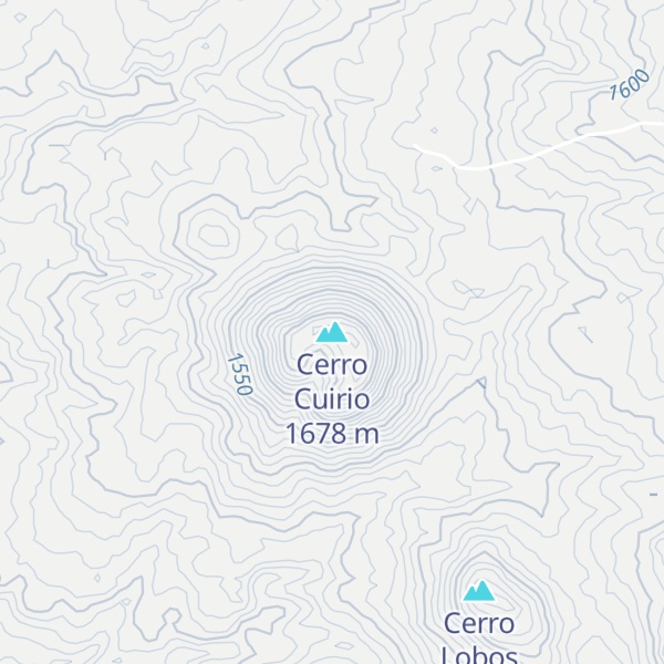 Map of Cerro Cuirio