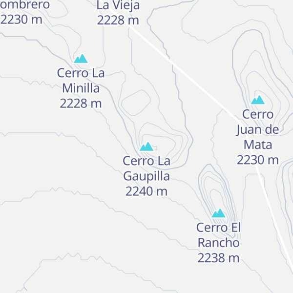 Map of Cerro La Gaupilla