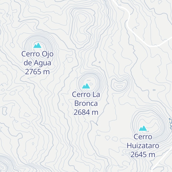 Map of Cerro La Bronca