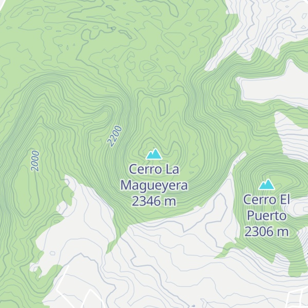 Map of Cerro La Magueyera