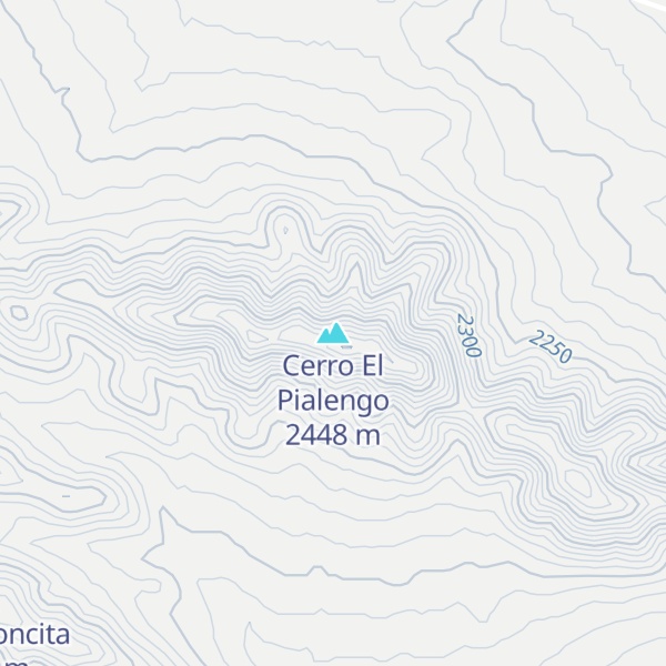 Map of Cerro El Pialengo