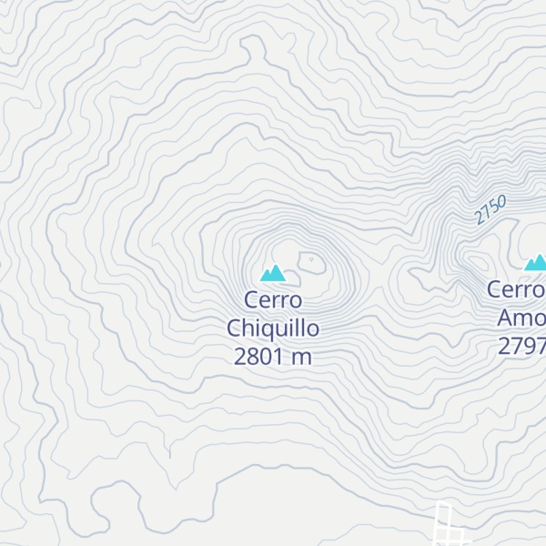 Map of Cerro Chiquillo