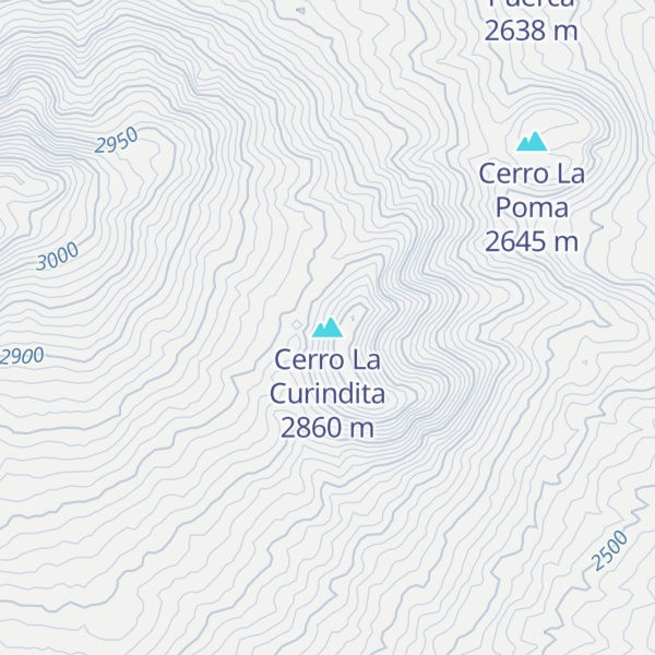 Map of Cerro La Curindita