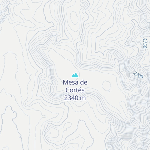 Map of Mesa de Cortés