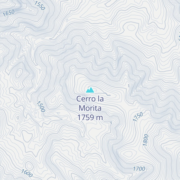 Map of Cerro la Morita