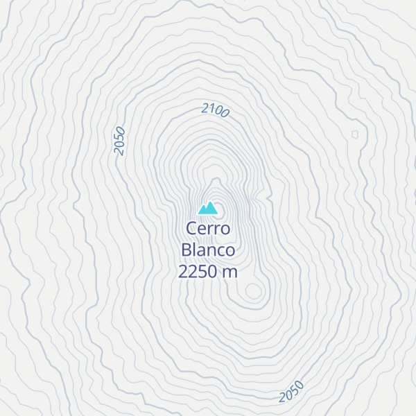Map of Cerro Blanco