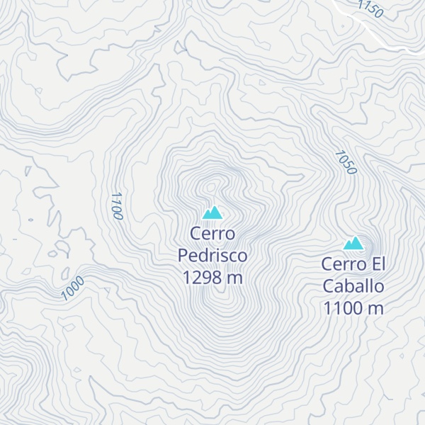 Map of Cerro Pedrisco