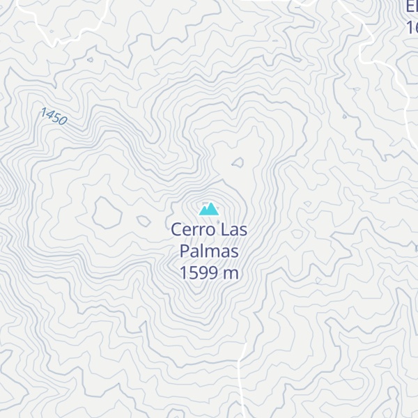 Map of Cerro Las Palmas