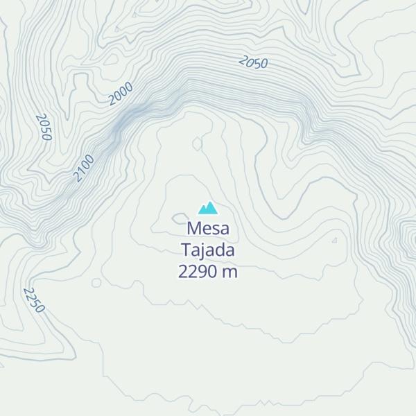 Map of Mesa Tajada