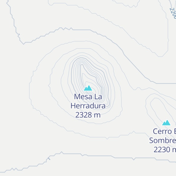 Map of Mesa La Herradura