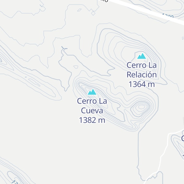 Map of Cerro La Cueva