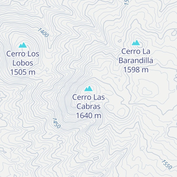 Map of Cerro Las Cabras