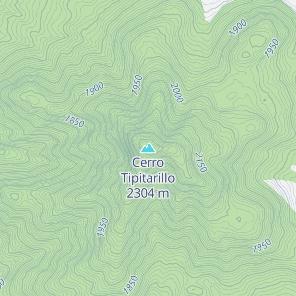 Map of Cerro Tipitarillo