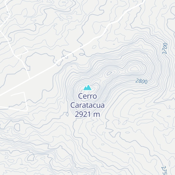 Map of Cerro Caratacua