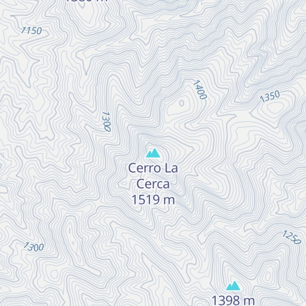 Map of Cerro La Cerca