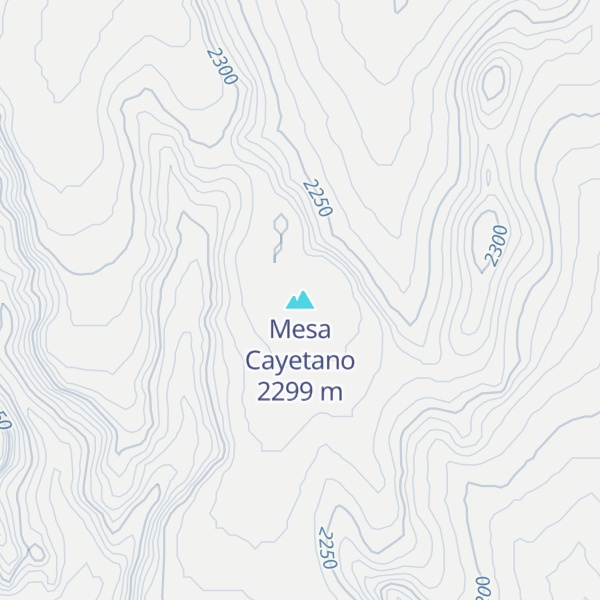 Map of Mesa Cayetano