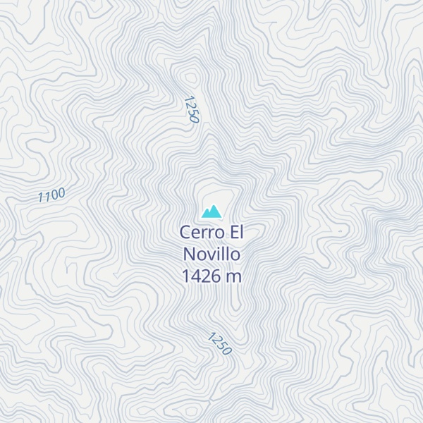 Map of Cerro El Novillo
