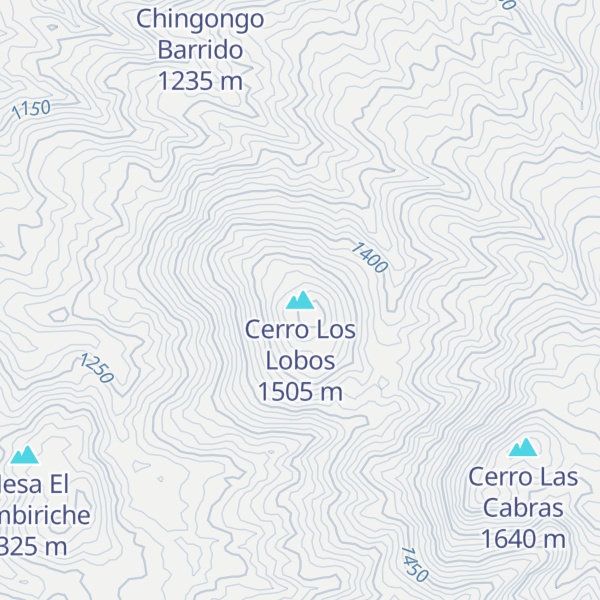 Map of Cerro Los Lobos