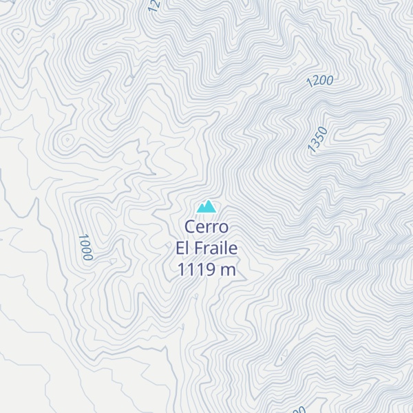 Map of Cerro El Fraile