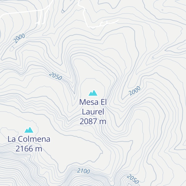 Map of Mesa El Laurel