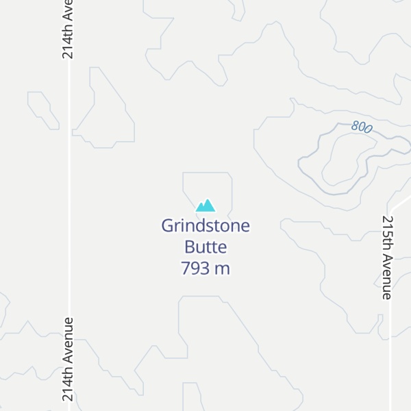 Map of Grindstone Butte