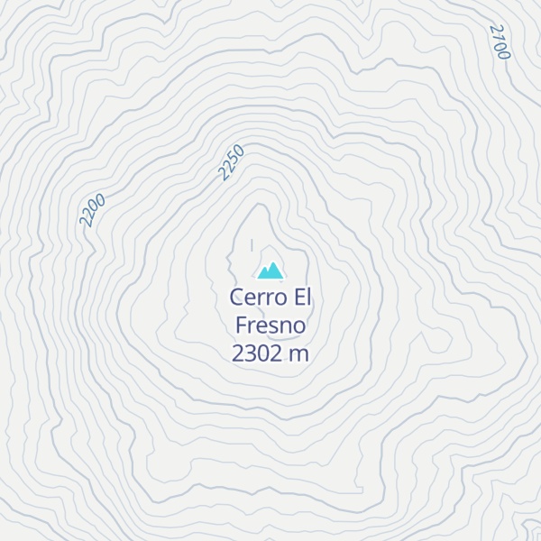 Map of Cerro El Fresno