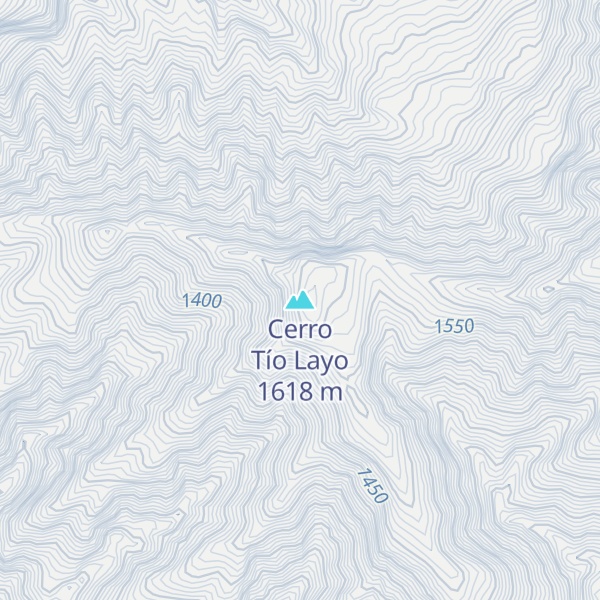 Map of Cerro Tío Layo