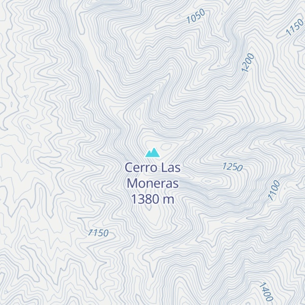 Map of Cerro Las Moneras