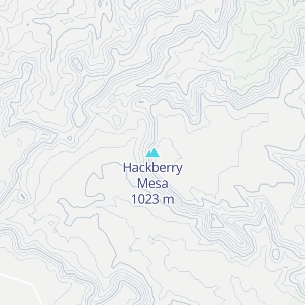 Map of Hackberry Mesa