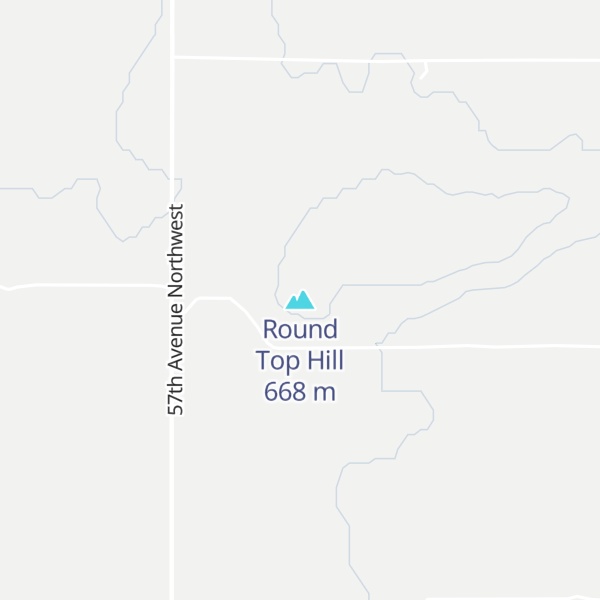 Map of Round Top Hill