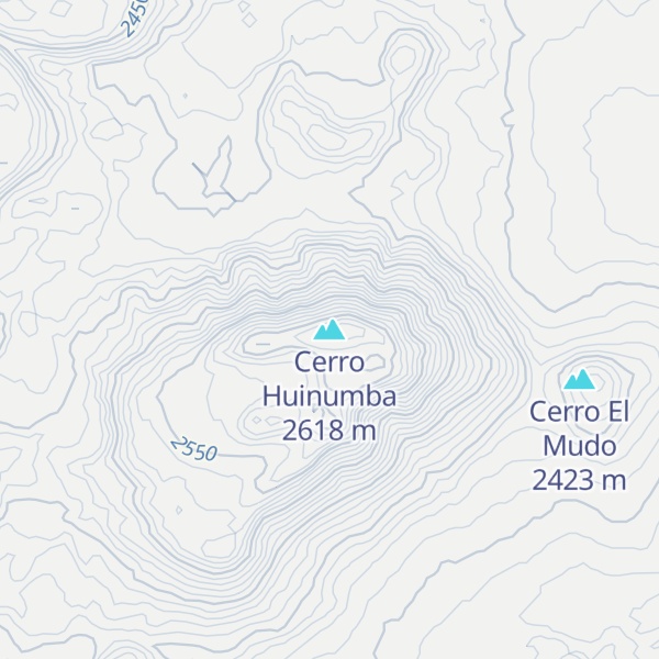 Map of Cerro Huinumba