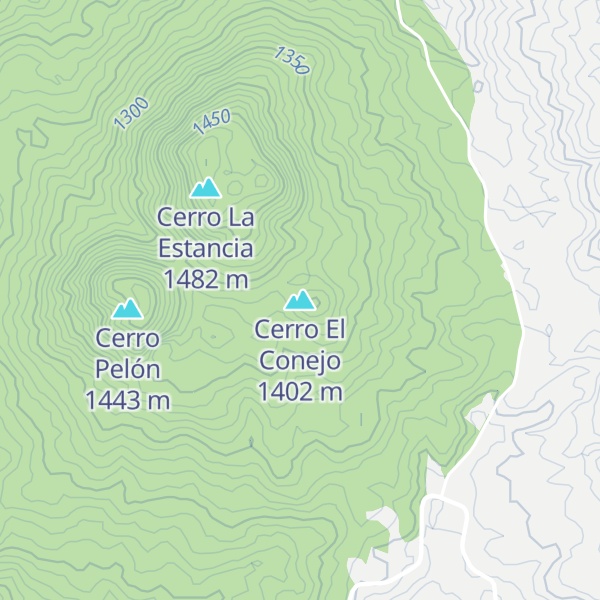 Map of Cerro El Conejo