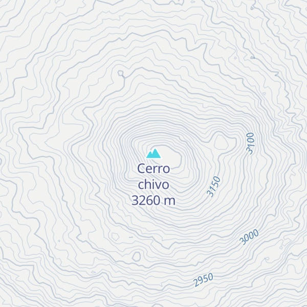 Map of Cerro chivo