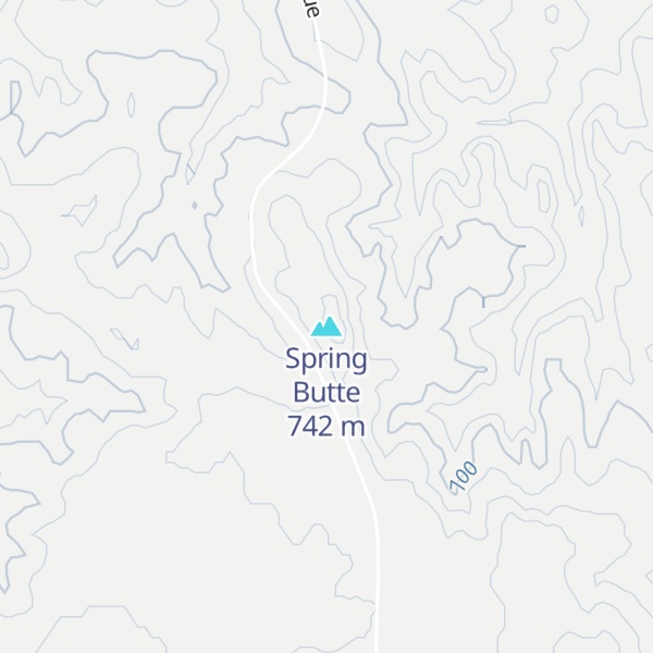 Map of Spring Butte