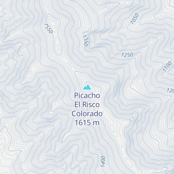 Map of Picacho El Risco Colorado