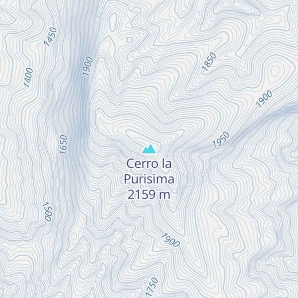 Map of Cerro la Purisima