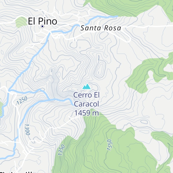 Map of Cerro El Caracol