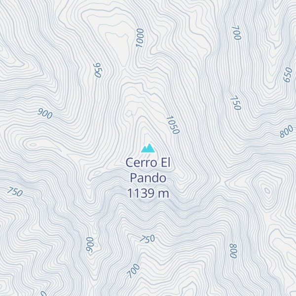 Map of Cerro El Pando