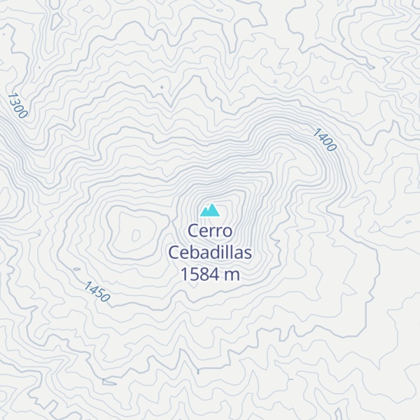 Map of Cerro Cebadillas