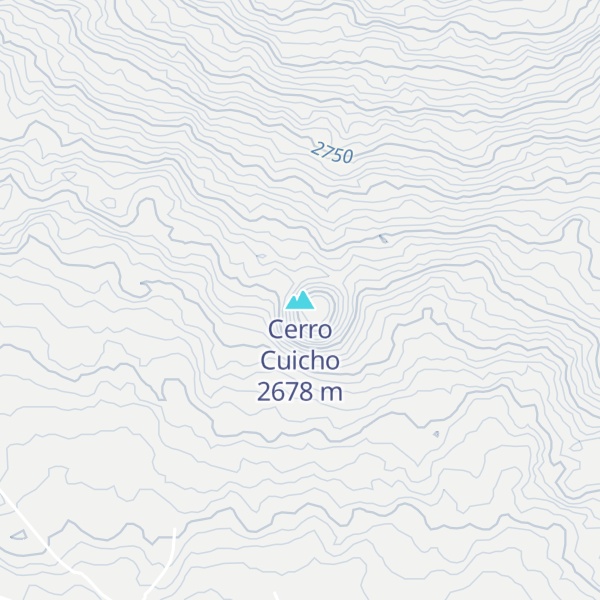 Map of Cerro Cuicho