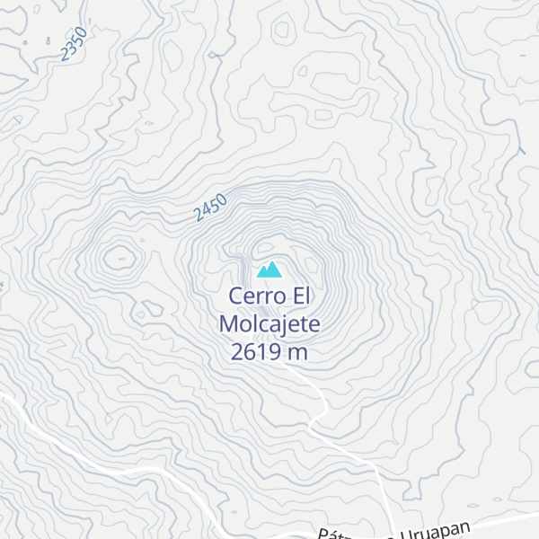 Map of Cerro El Molcajete