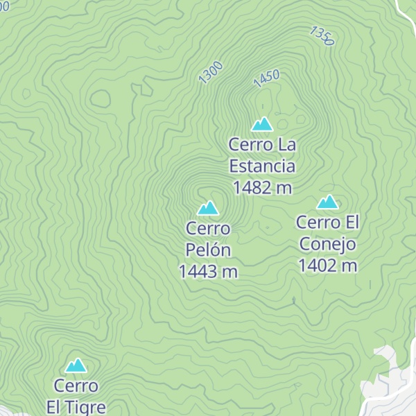 Map of Cerro Pelón