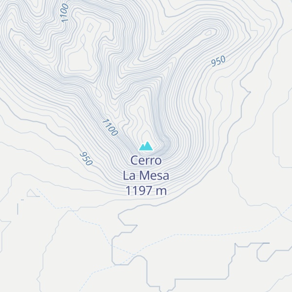 Map of Cerro La Mesa