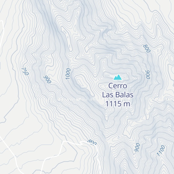 Map of Peñón del Obispo
