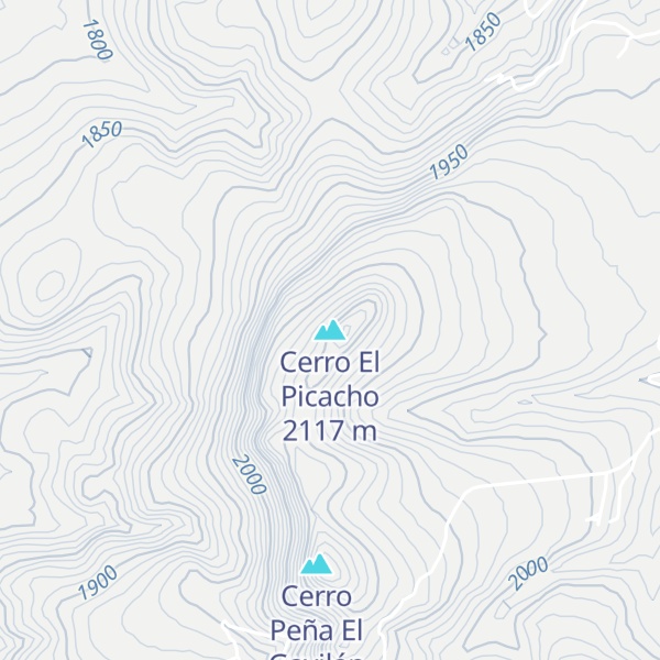 Map of Cerro El Picacho
